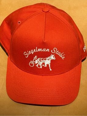 Siegelman Stable Embroidered Orange Baseball Cap